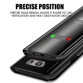 Luxury Smart Veidrodis, Flip Telefono dėklas Skirtas Asus Zenfone Max Pro M2 ZB631KL ZB630KL Aiškiai Matyti, Padengti Fundas