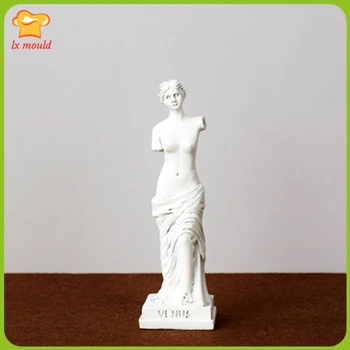 LXYY PELĖSIŲ naujas skaldytų ranką Venera silikono formos statula gipso dervos pav apdaila, muilo, žvakių liejimo