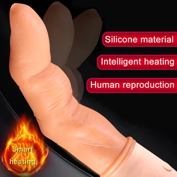 Lytis Piršto Vibratorius, Skirtas Moterims, Šildymo Dildo Makšties G Spot Klitorio Stimuliatorius Kulminacija Vibratorius Prostatos masažas Suaugusiųjų Sekso Žaislai