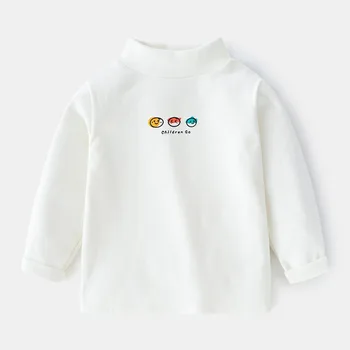 LZH Vaikų Golfo Dugno Marškinėliai 2020 Nauja Rudens Žiemos Berniukai Grynos Medvilnės Viršūnes Kūdikių Ilgas rankovėmis Animacinių filmų Print T-shirt