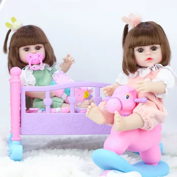Lėlės gali tualetą 39cm bebe kūdikių lėlės reborn Modeliavimas Kūdikių Lėlės, Minkšti Silikoniniai Atgimsta Bamblys Žaislai Mergaitėms, Vaikams