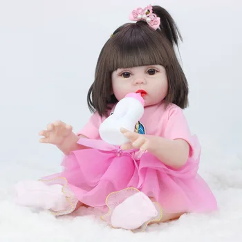 Lėlės gali tualetą bebe kūdikių lėlės reborn Modeliavimas Kūdikių Lėlės, Minkšti Silikoniniai Atgimsta Bamblys Žaislai Mergaitėms, Vaikams