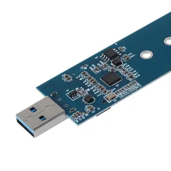 M. 2 į USB Adapteris B Klavišą M. 2 SMA Adapteris USB 3.0 prie 2280 M2 SSD Disko Adapteris Keitiklis SSD Kortelių Skaitytuvas