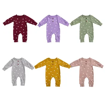 Ma&Baby 0-18M Rudenį Naujagimiui Kūdikių Mergaičių Romper Megztinius ilgomis Rankovėmis Jumpsuit Minkštas Kūdikių Drabužiai