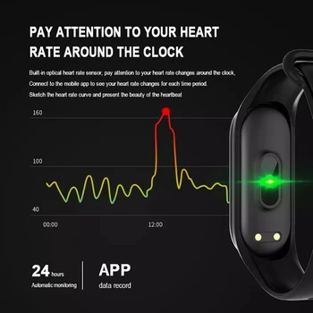 Mada sporto smart naujų laikrodžių vyrams ir moterims širdies ritmo sphygmomanometer multi-funkcija 