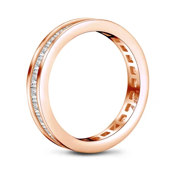 Mados 925 Sterlingas Sidabro Visą Amžinybę Moterims Vestuvinis Žiedas Imituoti Deimantų Vestuvių Sidabro Vestuviniai Žiedai, Papuošalai