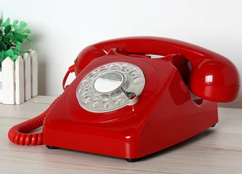 Mados antikvariniai fiksuotojo ryšio telefono klasikinių senovinių sukimosi mados telefono 1951 m.