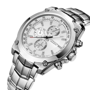 Mados Laikrodžiai Vyrams Top Brand Prabangių Verslo Laikrodžiai Atsitiktinis Žiūrėti Kvarcas-Laikrodžiai Relogio Masculino Montre Homme CURREN 8025