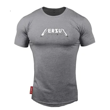 Mados medvilniniai vyriški T-shirt 2020 nauji trumparankoviai sporto top streetwear laisvalaikio prekės vyrų drabužiai jogger sportinę aprangą