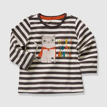 Mados Mergaičių Long Sleeve T Shirt Vaikų Drabužių Atsitiktinis Topai Marškinėliai, Mielas Pyplys Vaikai Komplektus 2-4 Metai