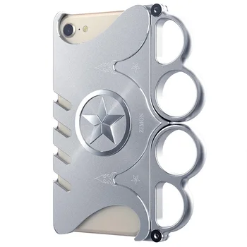 Mados Metalo, Aliuminio Bamperis atsparus smūgiams Galinio Dangtelio Apple iPhone 7 8 Žaidimai Pirštinės Piršto Žiedą, Telefono dėklas Skirtas iPhone 6 6s