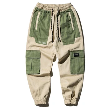 Mados Multi Kišenės Kratinys Vyrų Krovinių Kelnės Streetwear Atsitiktinis Sweatpants Hip-Hop Harajuku Poilsiu Vyrų Kelnės