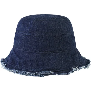 Mados Naujų medvilnės panele laisvalaikio spalva saulė įrodymas džinsinio skrybėlę kibiro kepurę moterims anime kibiro kepurę bobs moterų skrybėlę