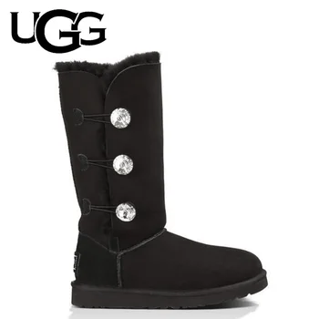 Mados Originalus UGG BATAI 1007252 Moterų Žiemos Aukšto Boots uggs sniego batai Seksualus Moterų Avikailio Sniego Boot Kailiniai