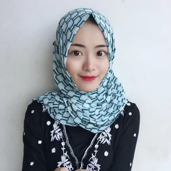 Mados Pledas Spausdinti Musulmonišką Hidžabą Malaizijos Islamo Hijab Deformuoti Abaja galvos Apdangalai šalikas