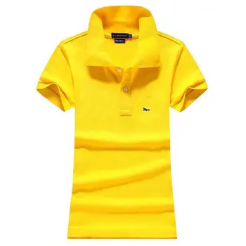 Mados Polo 2020 Vyriški trumpomis rankovėmis polo marškinėliai siuvinėjimo Aukštos kokybės Medvilnės Ponios polo Moterų slim viršūnės S-4XL