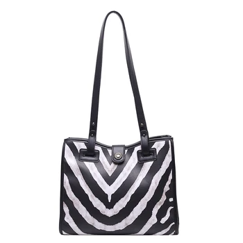 Mados PU oda kieta spalva Zebras Spausdinti moterų rankinės, krepšiai moterų 2020 m. bolsos para mujer prabangos prekės krepšys