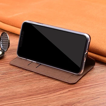 Magnetas Natūralios Odos Originali Odos Apversti Piniginės Knyga, Telefono dėklas Padengti Apie Xiaomi Pocophone Poco X3 NFC F2 Pro PocoX3 X 3 F 2