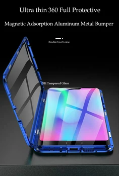 Magnetinio Atveju Huawei Honor 10 V10 garbę 10Lite Visiškai Stiklas Grūdintas Kino Magnetas Padengti Už Garbę V20 10i telefono dėklas