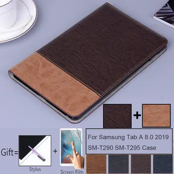Magnetinio Case For Samsung Galaxy Tab 8 colių 2019 SM T290 T295 Retro Odos Smart Stovėti Padengti Tab 8.0 2019 Flip Case