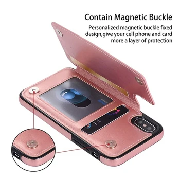 Magnetinio Odos Aukštos kokybės Verslo Vyrų, Moterų Piniginės Atveju Kortelės Flip Cover Dėklai Samsung Galaxy S20 iPhone 11Pro Huawei 30