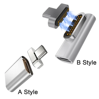 Magnetinio USB C Adapteris 20Pins C Tipo Jungtis USB PD 100W Greitai Įkrauti 10Gbp/s Duomenų MacBook Pro/Air Ir Daugiau C Tipo Įrenginys