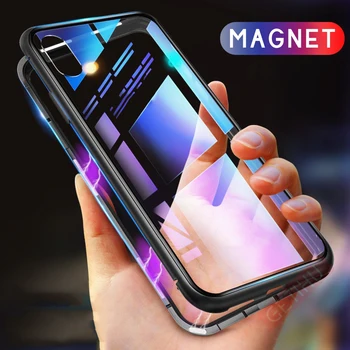 Magnetinis Stiklo Atveju, Samsung Galaxy A51 A71 A70 A50 A31 S20 Ultra 10 Pastaba Lite S8 S9 Plus S10e A30 A20s A11 A01 A10s Apima