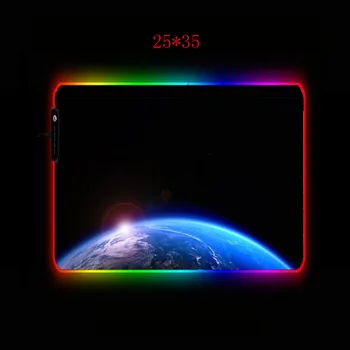 Mairuige Žemės Ploto RGB Žaidimų Tirštėti Kilimėlis 30x80/40x90CM Didelis LED Apšvietimas Pelės Mygtukai Stalas Pad Klaviatūros Kilimėlis XXL už CSGO