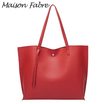 Maison Fabre Maišelį moterų Oda Pečių maišą dirželis rankenos Kutas Pirkinių krepšys didelės Talpos 2020 Elegantiškas ponios kvadratinės rankinės