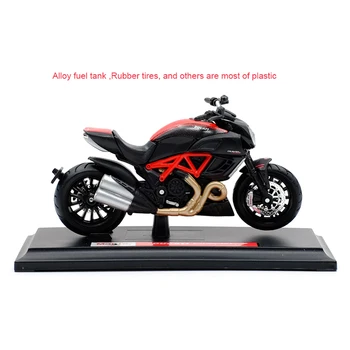 MAISTO 1:18 Diavel Anglies Diecast Motociklo Modelį, Veikiantį Shork-Absorberis Žaislas Vaikams, Dovanos Žaislų Kolekcija