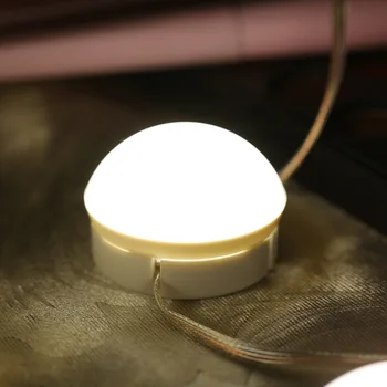 Makiažas Tuštybės Veidrodis LED Lemputės Komplektą USB Įkrovimo lizdas Kosmetikos Apšviesta sudaro Veidrodžiai, Lemputės, Reguliuojamas Ryškumas šviesos