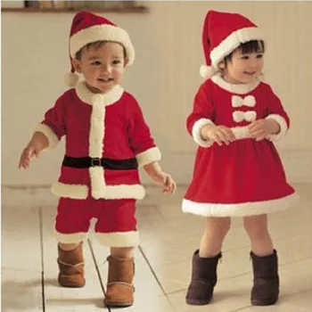 Mano Pirmoji Kalėdų Kūdikių Drabužiai Santa Claus Cosplay Kostiumų Kūdikių Berniukų Rinkinius Kūdikio, Vaikiška Mergaičių Suknelė Mielas Žiemos Kūdikių Suknelė