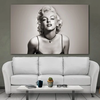 Marilyn Monroe Kino Žvaigždė Derliaus Menas, Plakatų Ir Spausdinama Ant Drobės, Sienos Menas Nuotraukas Gyvenimo Kambario, Miegamasis Namų Dekoro Be Rėmelio