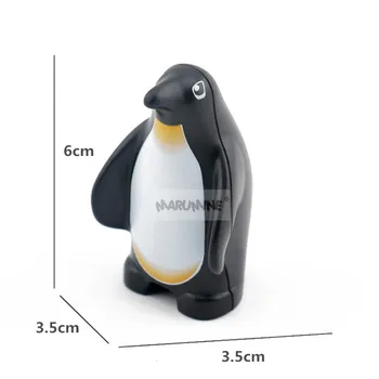MARUMINE 8PCS Duplo Blokuoti Gyvūnų Statybinės Plytos Banginis Pingvinas Ryklių Aštuonkojai Vėžlio Vandenyno Švietimo Klasikinis Žaislai Vaikams