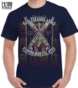 Marškinėliai Purvinas Ray Kovos Menų Filipinų Kali Escrima Arnis vyriški trumpomis Rankovėmis T-Shirt