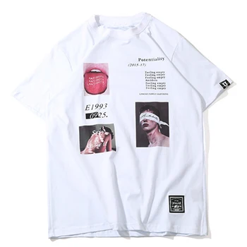 Marškinėliai Vyrams, Moterims, Juokinga Nuotrauka 3d Spausdinimo vatos Pagaliukai Tees Vasaros trumpomis Rankovėmis Hip-Hop Streetwear O-kaklo marškinėliai