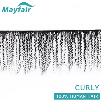 Mayfair Garbanotas 3 Ryšulius Su Uždarymo Peru Plaukų Ryšulius Su Uždarymo Ne Remy Human Hair Su 4*4 Nėrinių Uždaryti
