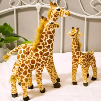 Mažo dydžio Žirafa Pliušiniai Žaislai Mielas iškamša Minkštas Žirafa Lėlės Gimtadienio Dovana Vaikams Žaislas