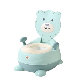 Mažylis Mielas Kūdikis PU Pagalvėlė Seat 3D Animaciją Bear Kūdikiui Berniukas Puodą Kūdikių Mergaičių WC Vaikai Tualetu Vaikų Pamišęs Mokymo tualetas
