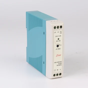 MDR-10 10W Vieną Output 5V (12V 15V 24V Din Bėgelio impulsinis Maitinimo šaltinis AC/DC