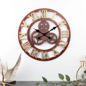 Medienos Sieniniai Laikrodžiai, Namų Dekoravimo Reikmenys 50x50cm Big 3D Skaitmeninis Laikrodis Žiūrėti Modernus Dekoro Kambarį Biuro Kabo Horologe