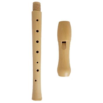 Mediniai Diktofonas Sopranas Baroko 8 Skylę C Klavišą Klarnetas Vertikalus Fleita Dizi Medienos Muzikos Instrumentai