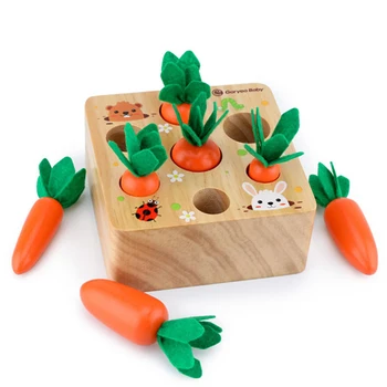 Mediniai įdomus skynimas ridikas žaislas vaikams įspūdį įdėkite morkų žaidimas ištirti vietos dydis galimybė vaikai ankstyvojo ugdymo dovana