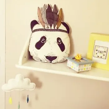 Medvilnės Mielas Indijos Panda Pagalvėlės, Pagalvės, Minkšti Žaislai Sofa Apdailos Pagalvę, Dovana, Namų Puošybai