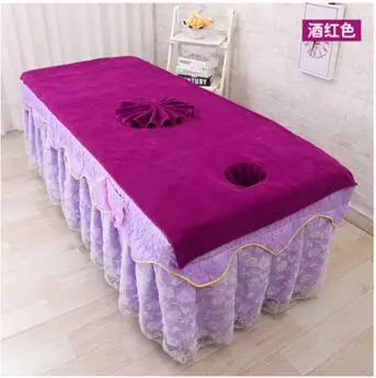 Medvilnės minkštas absorbentas Grožio salonas lova rankšluostį, su skyle masažo lova fizioterapija rankšluostį didelį rankšluostį lova padengti