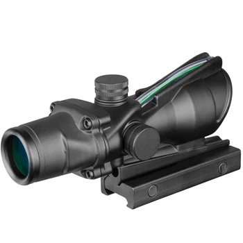 Medžioklės Riflescope ACOG 4X32 Nekilnojamojo Fiber Optics Red Dot 