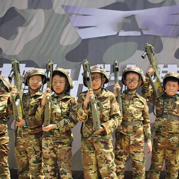 Mege Karinės Uniformos Vaikams, Gatvės Vaikams, Paaugliams Taktinis Kamufliažas Kovoti su Kostiumu Armijos Kareivis Airsoft CS Žaidimas Multicam