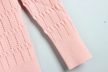 Megztiniai moterims rudenį 2020 megzti Tuščiaviduriai Iš Minkštos mados Atsitiktinis Plonas Plonas Saldus megztinis moteriška Moteris Elastingumą Puloveriai