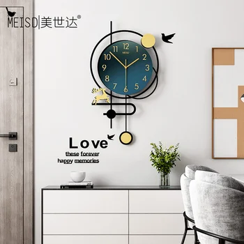 MEISD 2020 Nauja siunta Kvarcas Laikrodžio Švytuoklės Sieninis Laikrodis Karšto Pardavimo Didelis, Modernus Dizainas, Kambario Horloge Meno Apdailos Nemokamas Pristatymas