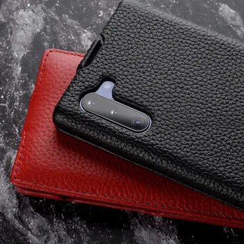 Melkco Visiškai Grūdų Odos Karvės Odos Dangtelis Skirtas Samsung Galaxy Note 10 + Plius Originali Flip Case Derliaus Verslo Odos Apvalkalas
